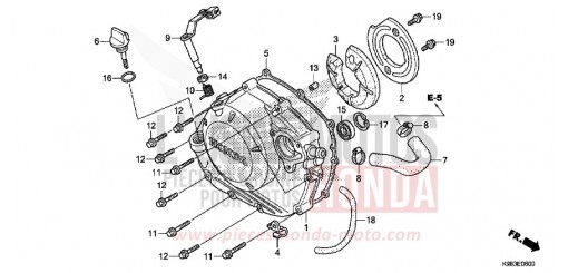 PANNEAU CARTER-MOTEUR D. CBF125NAJ de 2018